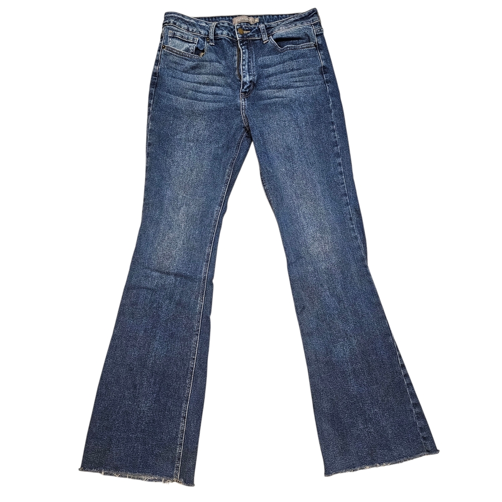 Just USA Women's Blue Denim Flare Jeans